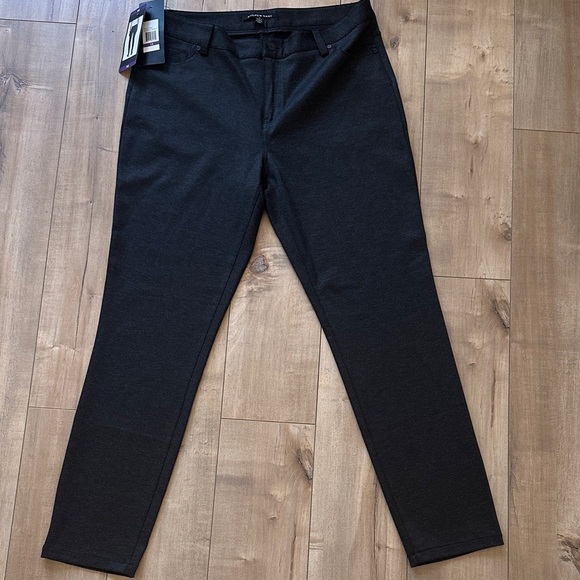 NWT Andrew Marc Womens Ponte Stretch Pant #574907 Charcoal / Black Sz 14 - Picture 1 of 7